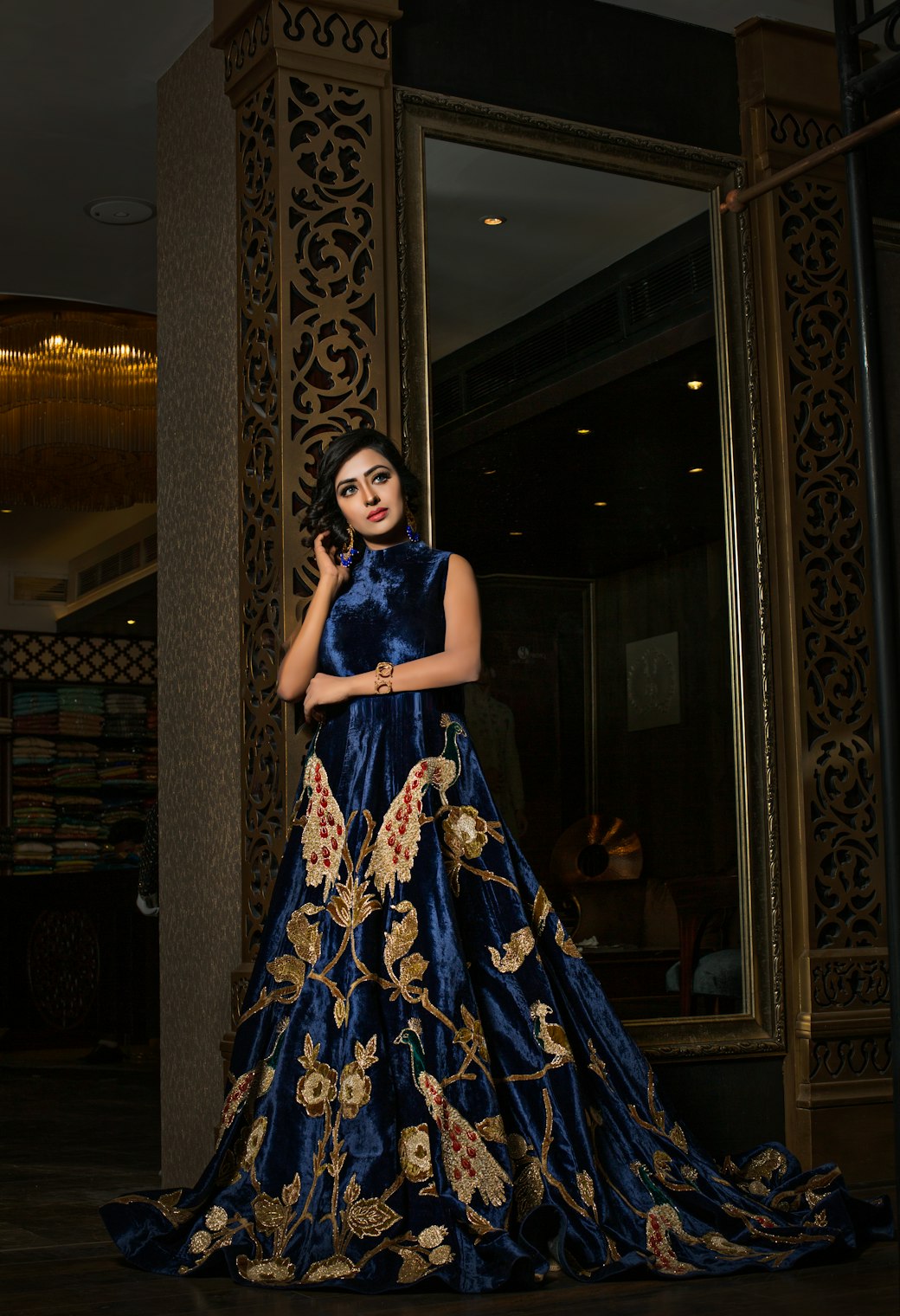 Midnight Gilded Gown